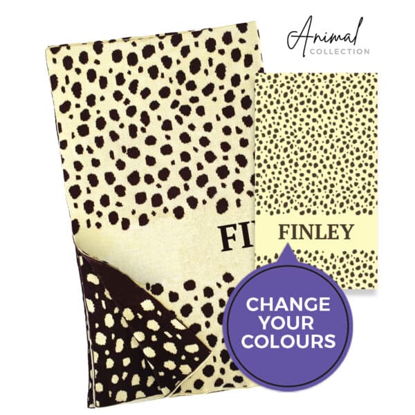 Cheetah Name Blanket Cheetah Name Blanket