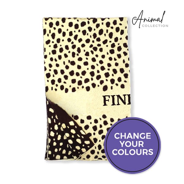 Cheetah Name Blanket Cheetah Name Blanket