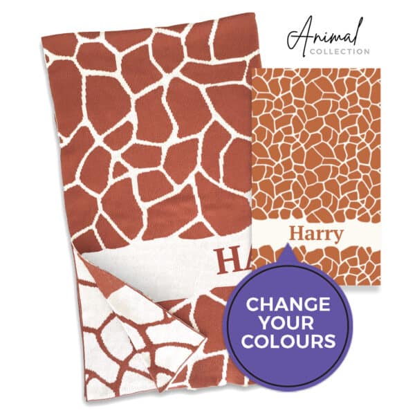 Giraffe Name Blanket Giraffe Name Blanket