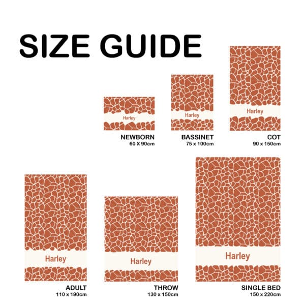 Giraffe Name Blanket Giraffe Name Blanket