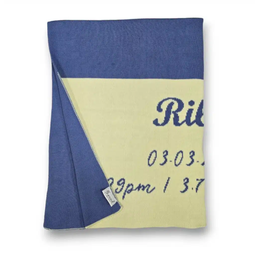 Birth Details Blanket