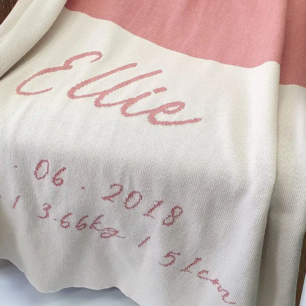 Birth Details Blanket
