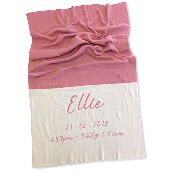 Birth Details Blanket Birth Details Blanket