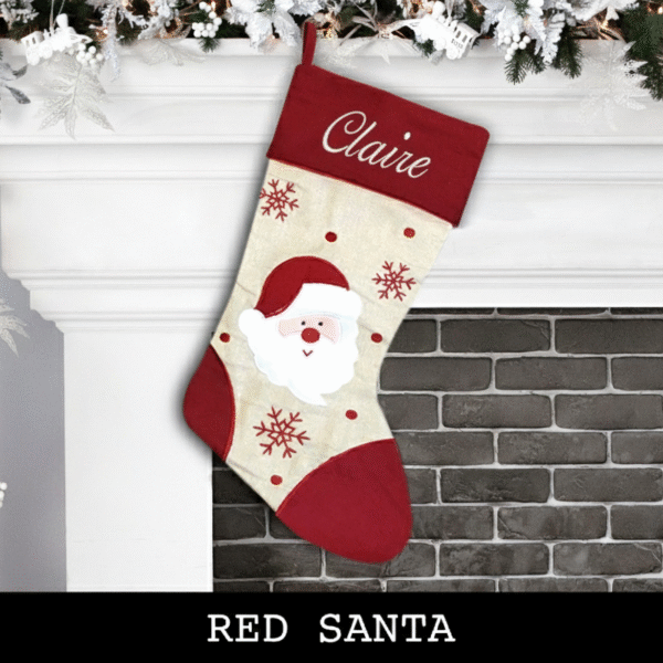 a  personalised christmas stocking