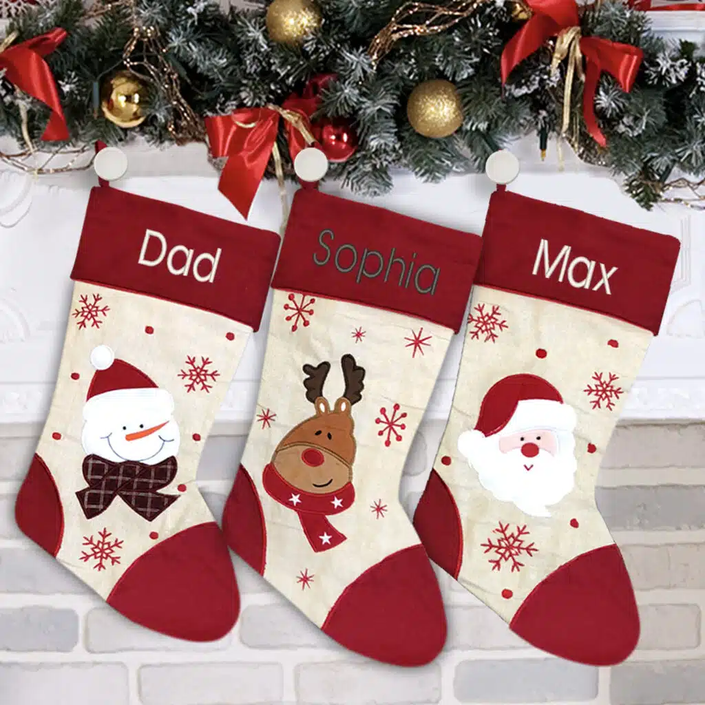 Red Santa Christmas Stocking