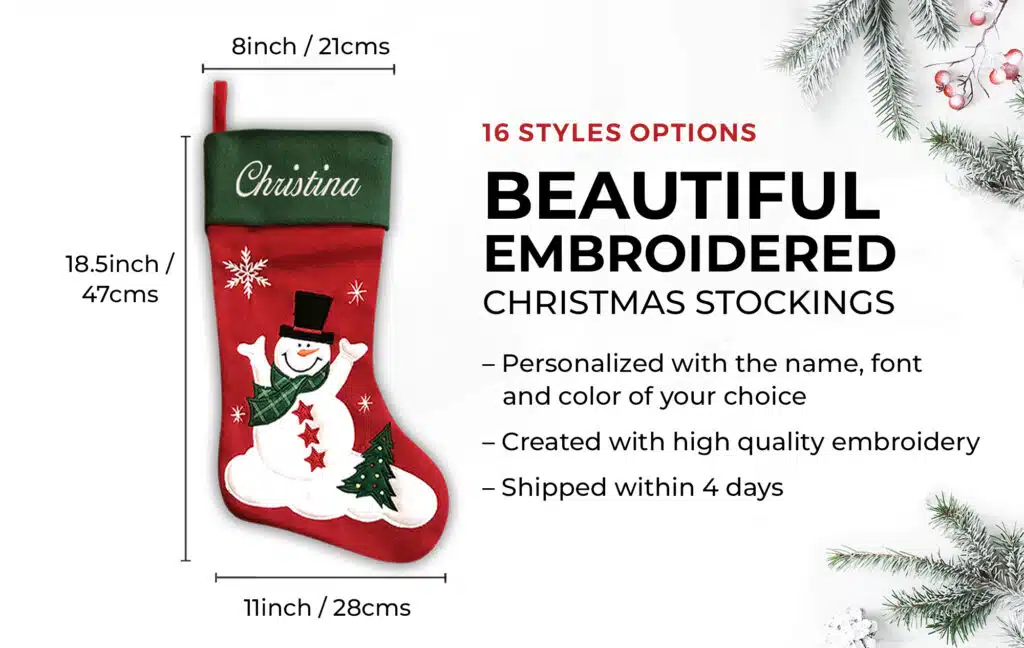 Traditional Santa Christmas Stocking