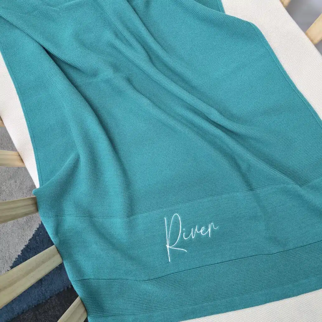 Teal Baby Blanket