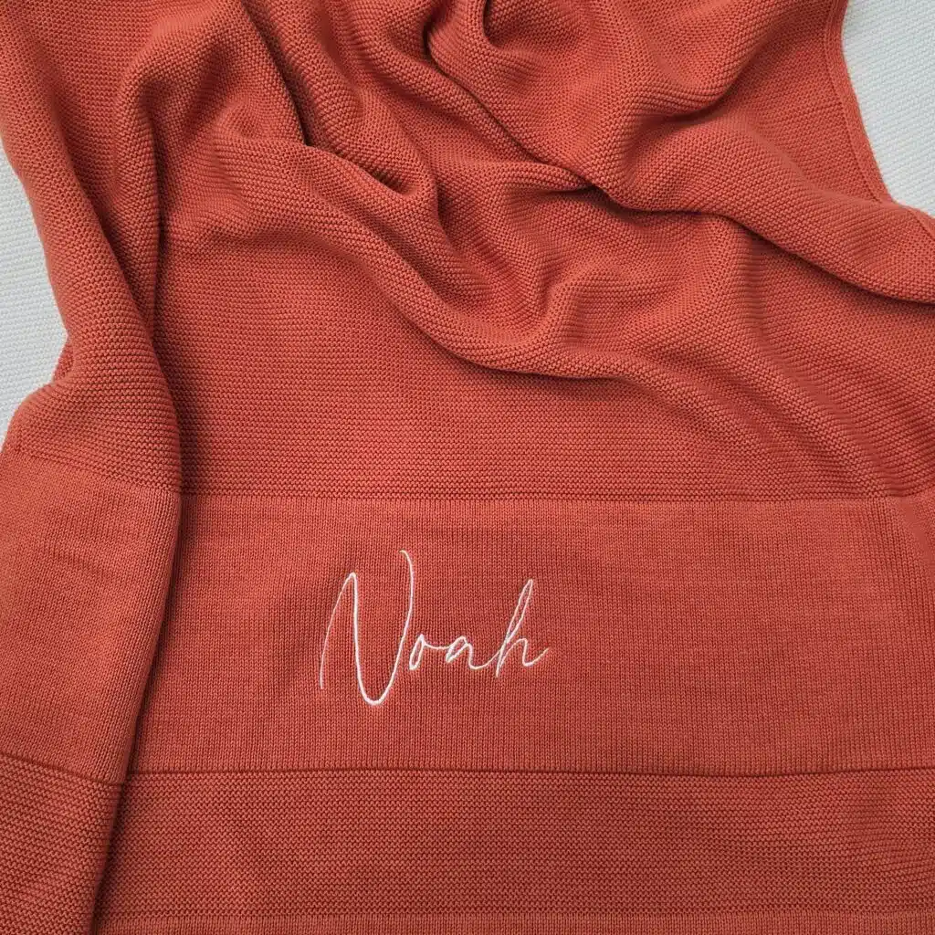 Orange Baby Blanket
