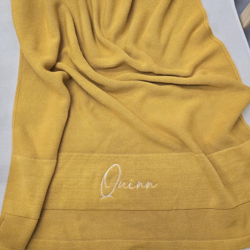 Mustard Baby Blanket