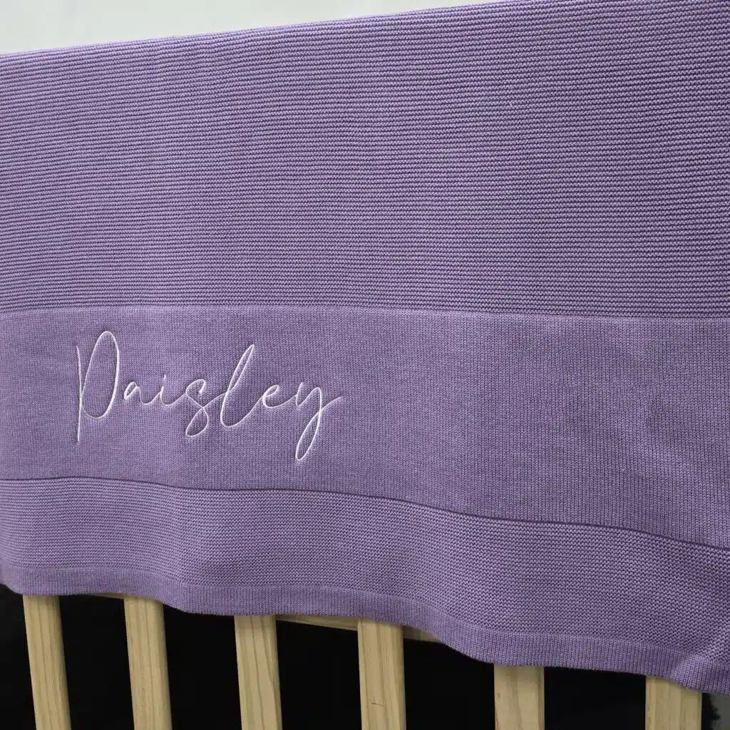 Lavender Baby Blanket