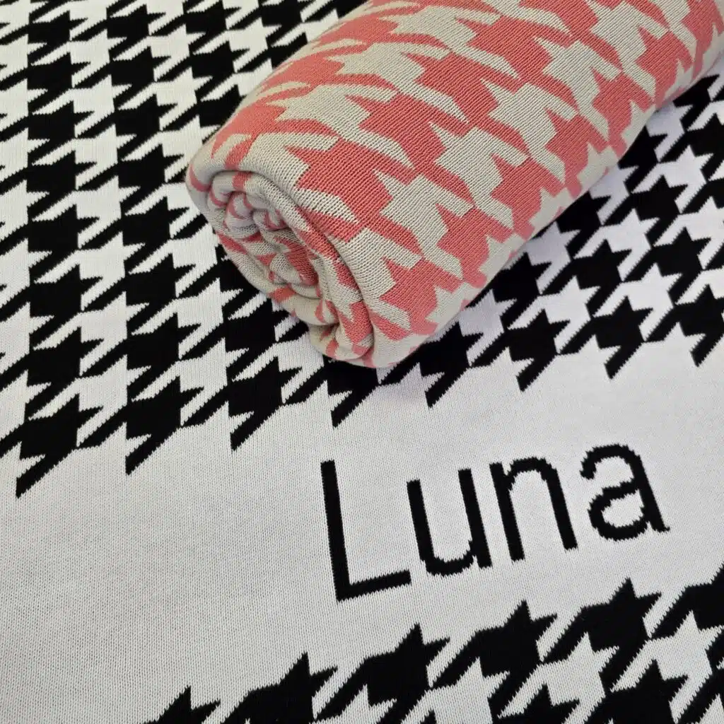 Custom Houndstooth Blanket