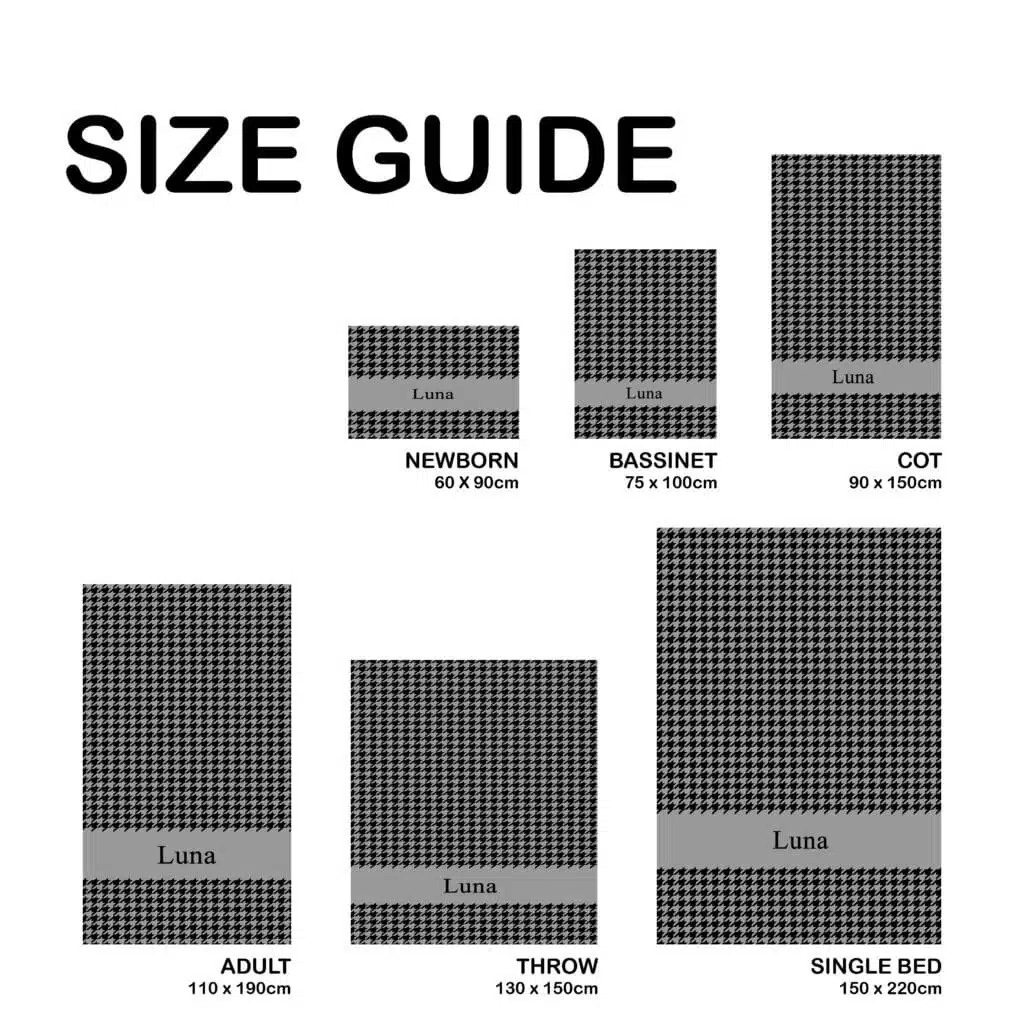 Custom Houndstooth Blanket