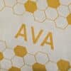 personalised baby blanket Honeycomb baby blanket
