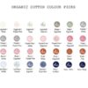Custom Baby Blanket organic cotton colour pick