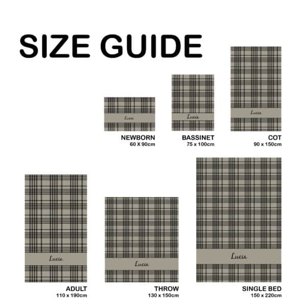 Custom Plaid Blanket Custom Plaid Blanket