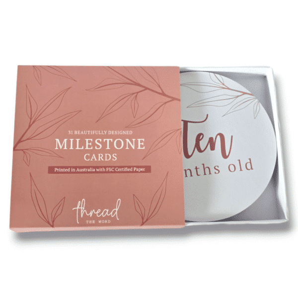 Blush Milestone Cards