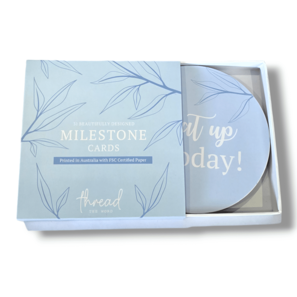 Ice Blue Milestone Cards