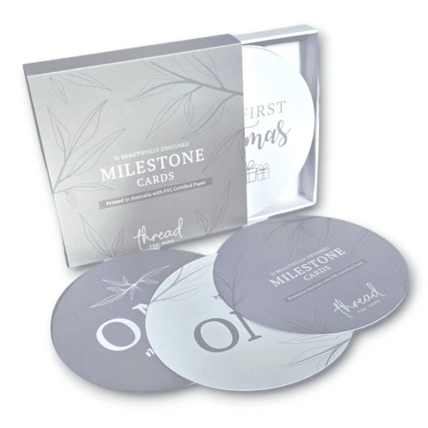 Grey Milestone Cards