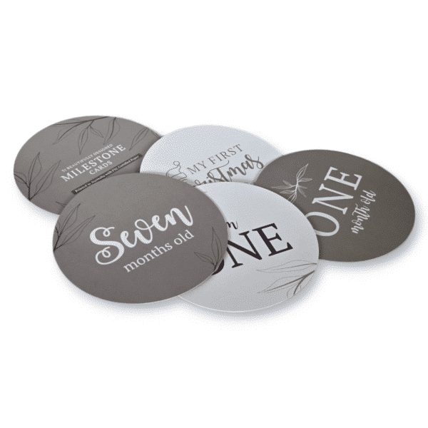 Beige Milestone Cards
