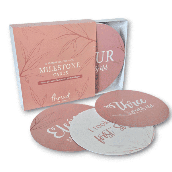 Blush Milestone Cards