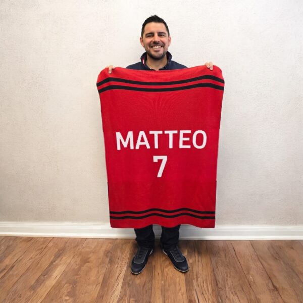 Custom Sports Jersey Blanket