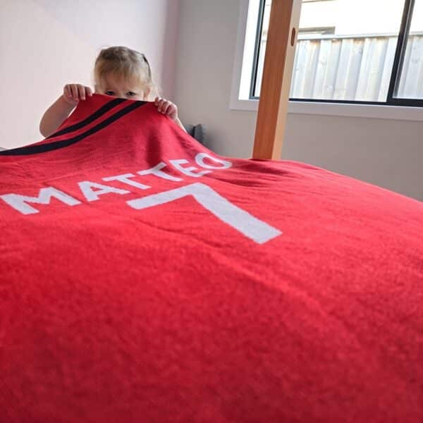 Custom Sports Jersey Blanket