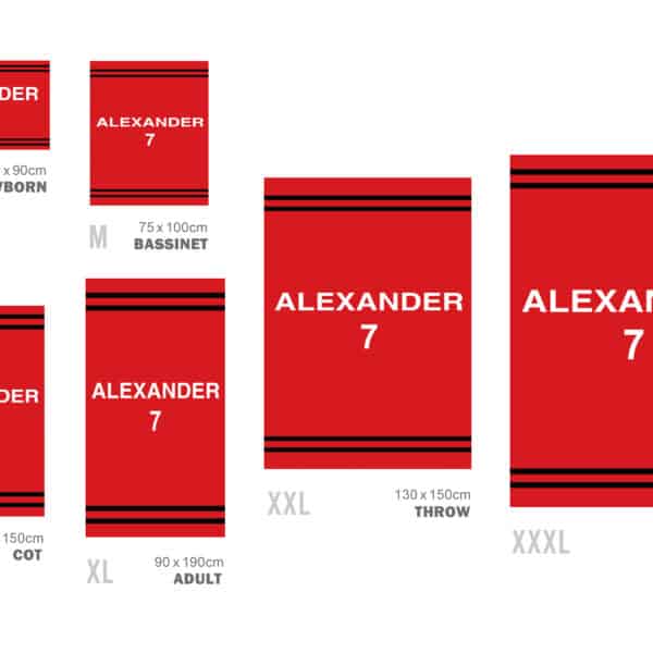 Custom Sports Jersey Blanket