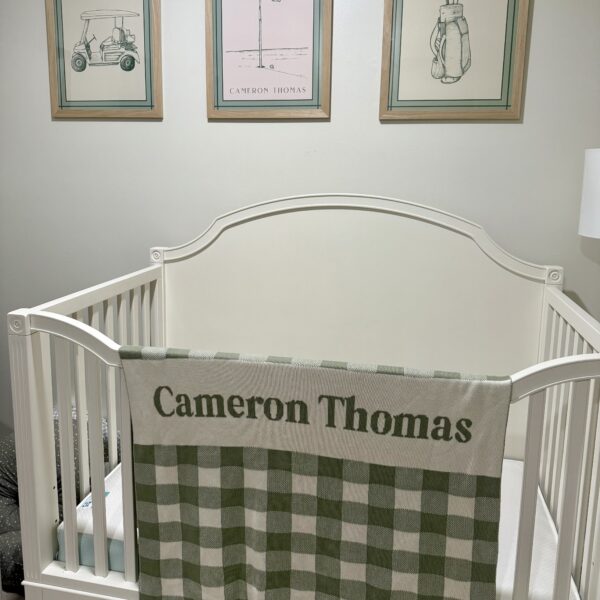 Custom Gingham Blanket