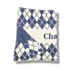 Custom Argyle Name Blanket