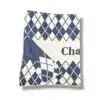 Custom Argyle Name Blanket