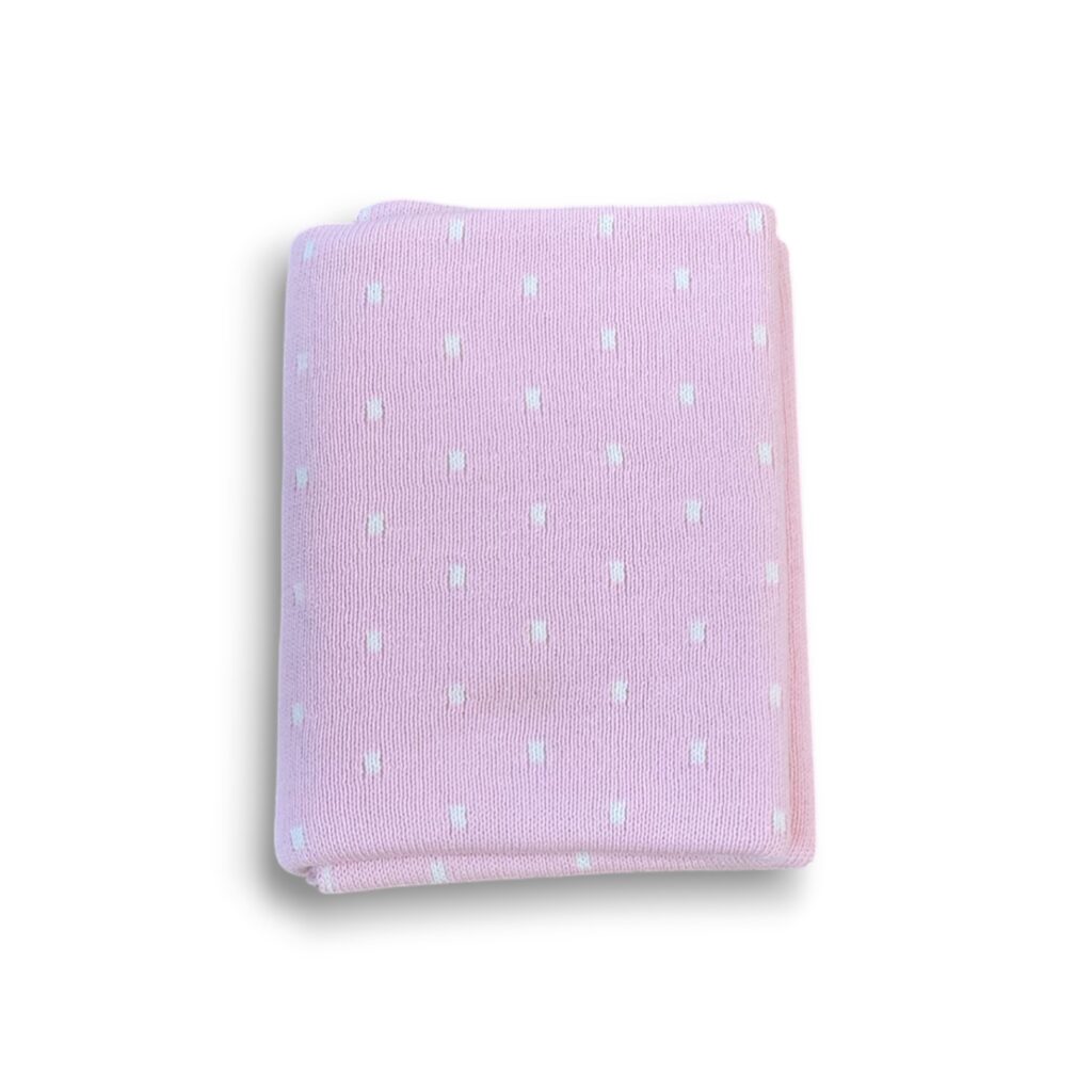 Premmie Blanket - Baby Pink Spots