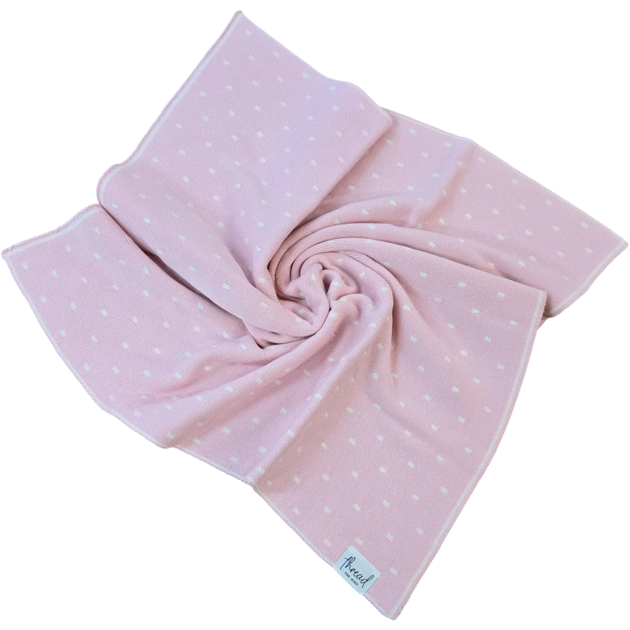 Premmie Blanket – Baby Pink Spots