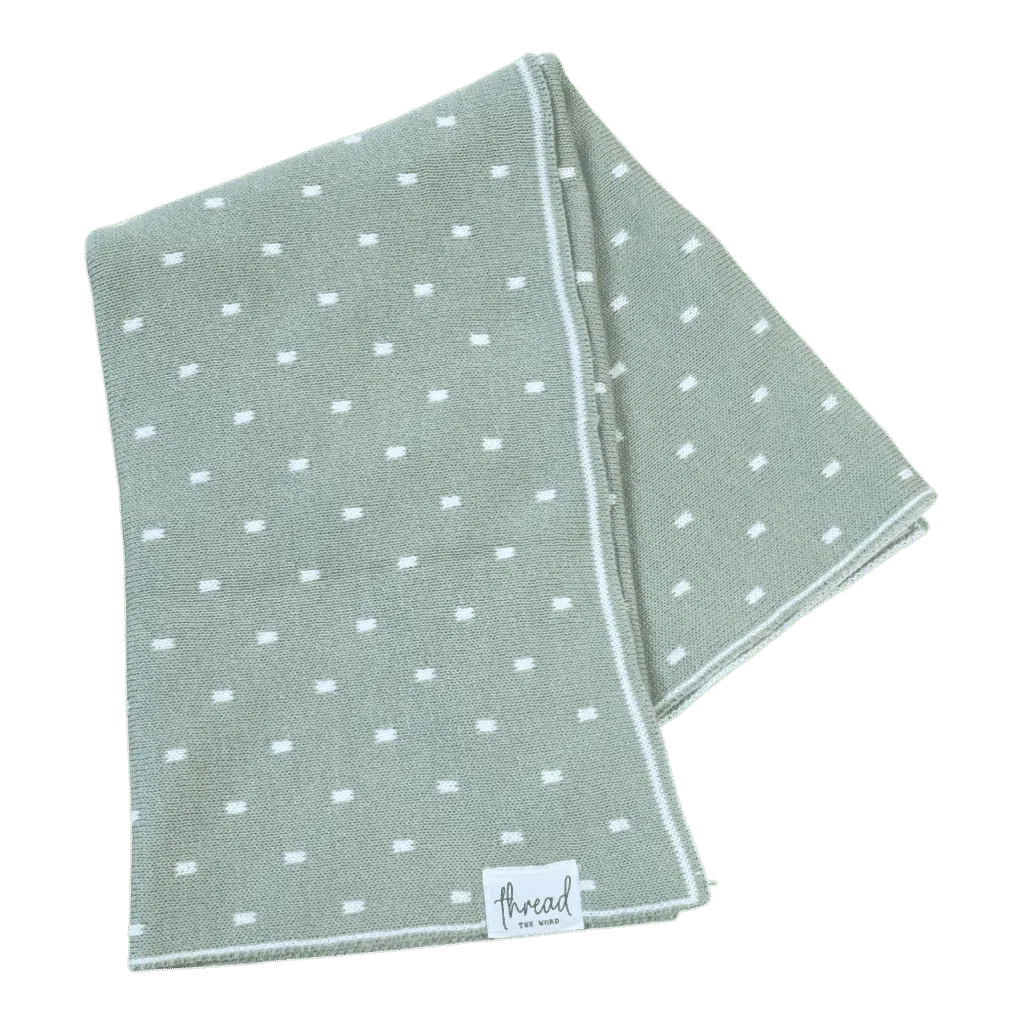 Premmie Blanket - Sage Spots