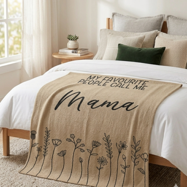 Custom Floral Blanket
