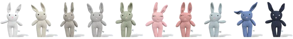 The Knitted Bunny in 10 colours - FREE Gift With Purchase